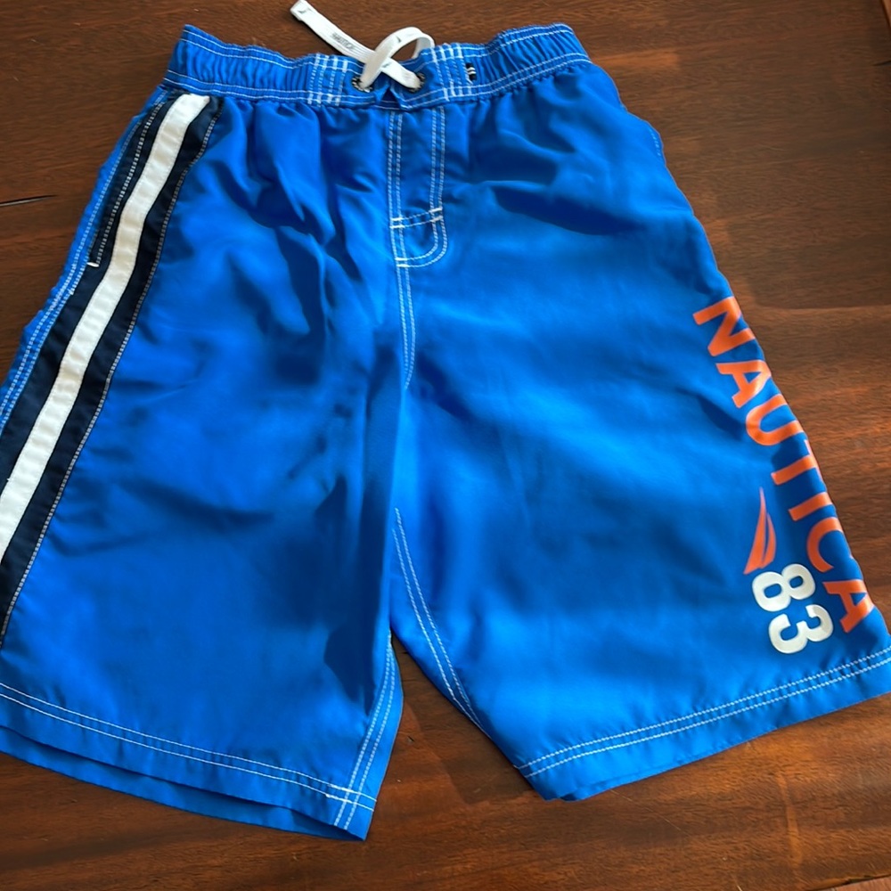 Boys Nautical Swim Trunks